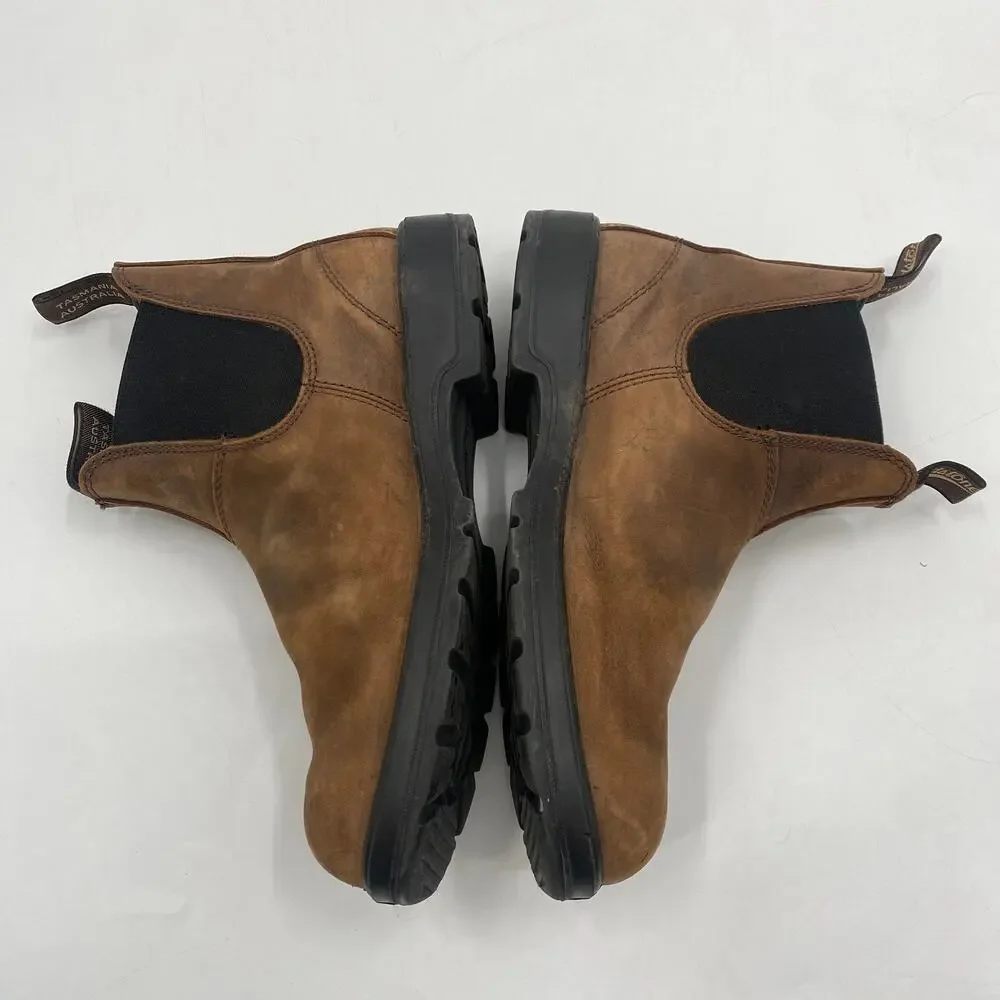 Blundstone men's classic antique brown chelsea boots